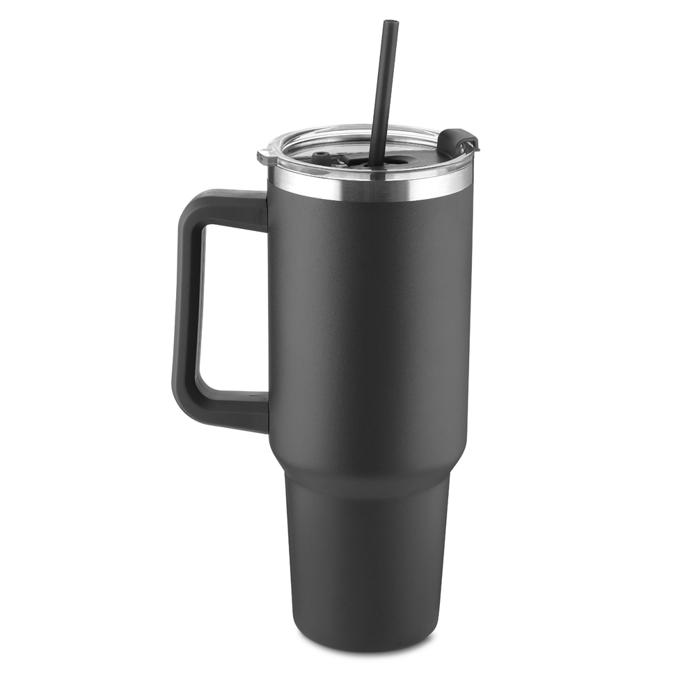 CANECA TÉRMICA EM AÇO INOX - AZUL, 1300ML