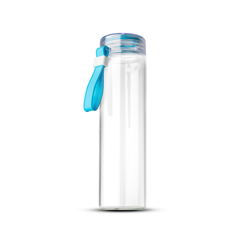 GARRAFA DE VIDRO - AZUL, 400ML