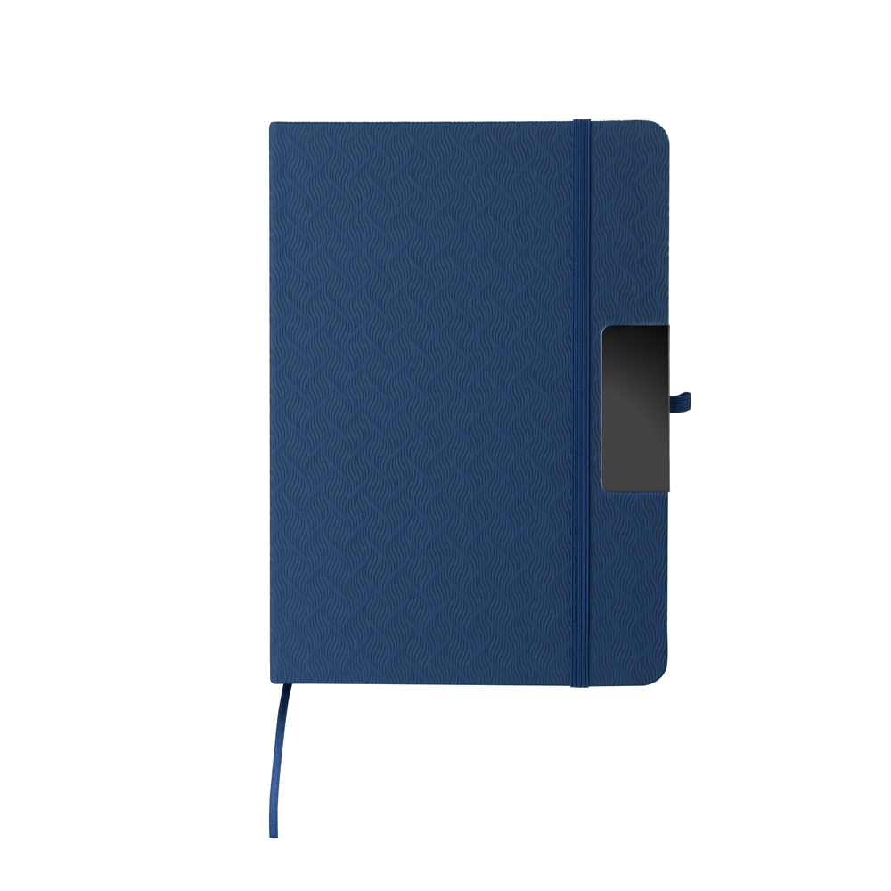 CADERNO A5 EM PU (21X15CM) - AZUL