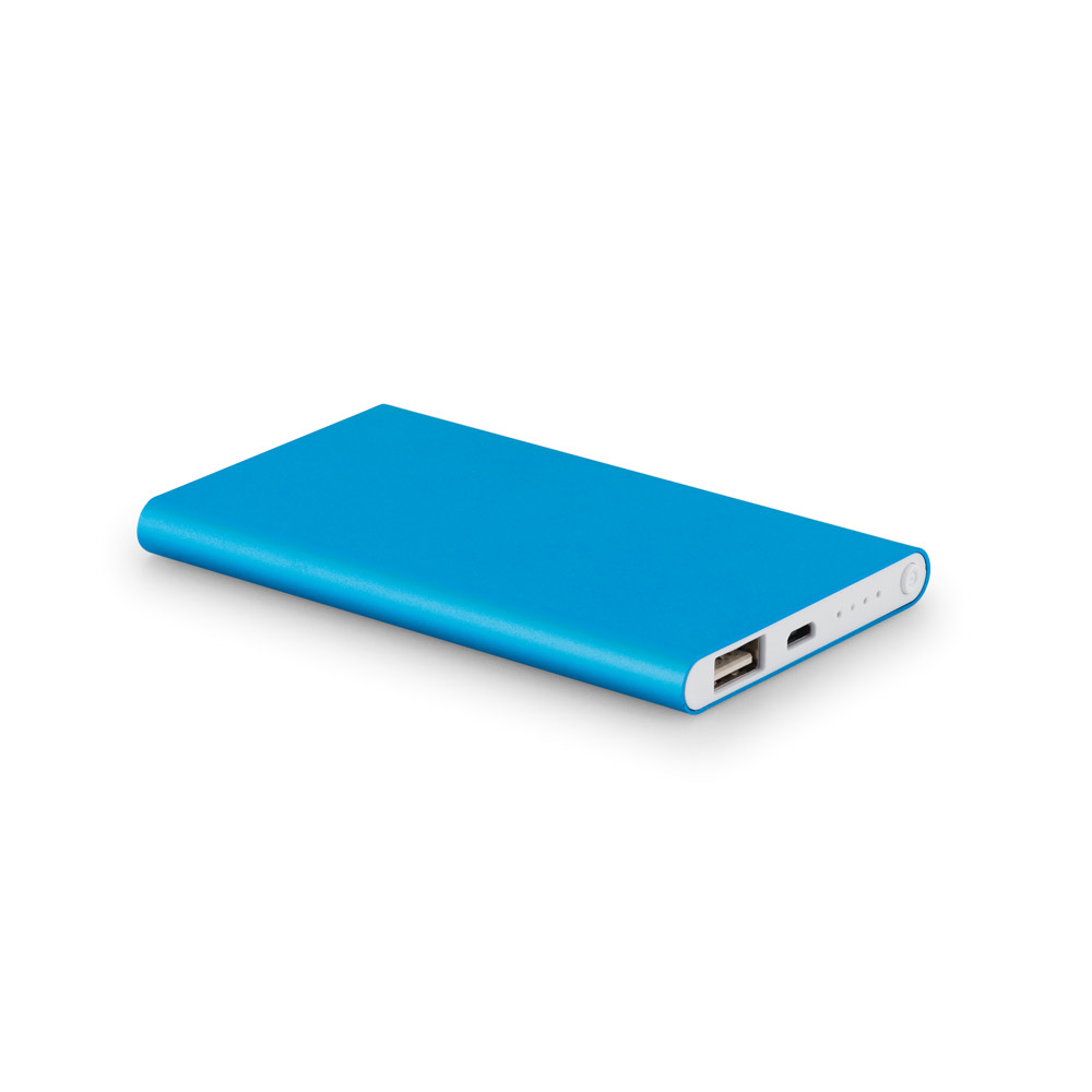 BATERIA PORTÁTIL SLIM EM ALUMÍNIO 100% RECICLADO (4'000 MAH)