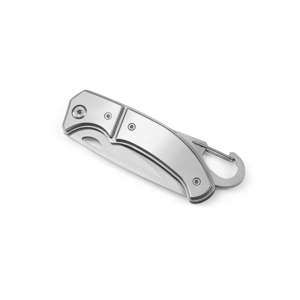 CANIVETE EM AÇO INOX E METAL COM FECHO DE SEGURANÇA