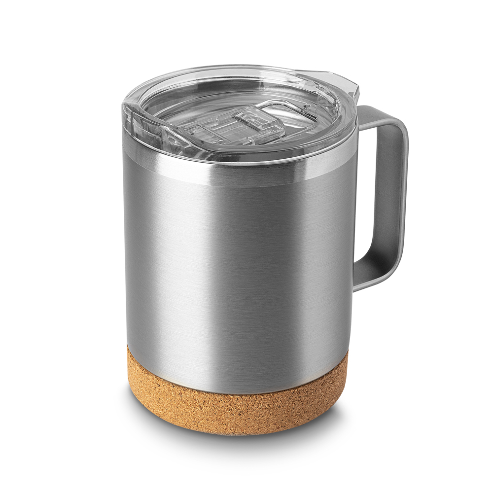 CANECA TÉRMICA EM AÇO INOX - AMARELO, 350ML