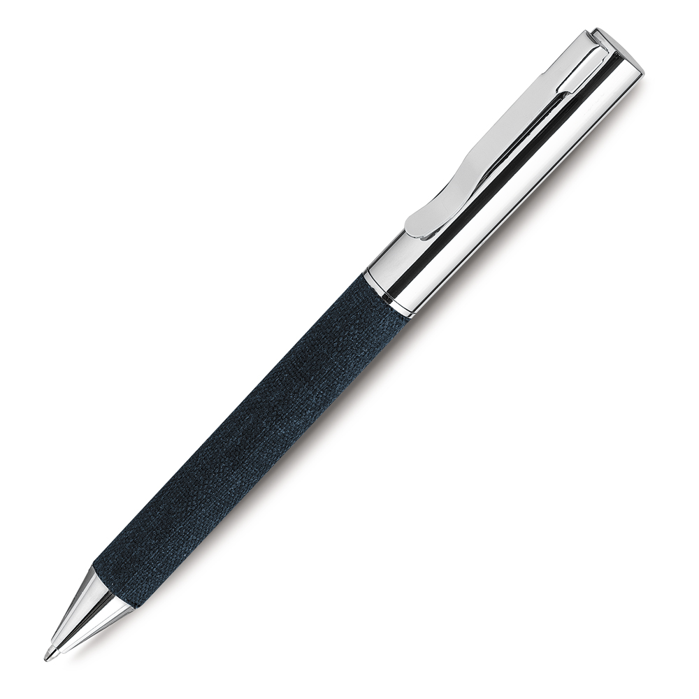 CANETA METÁLICA COM ESTOJO - AZUL