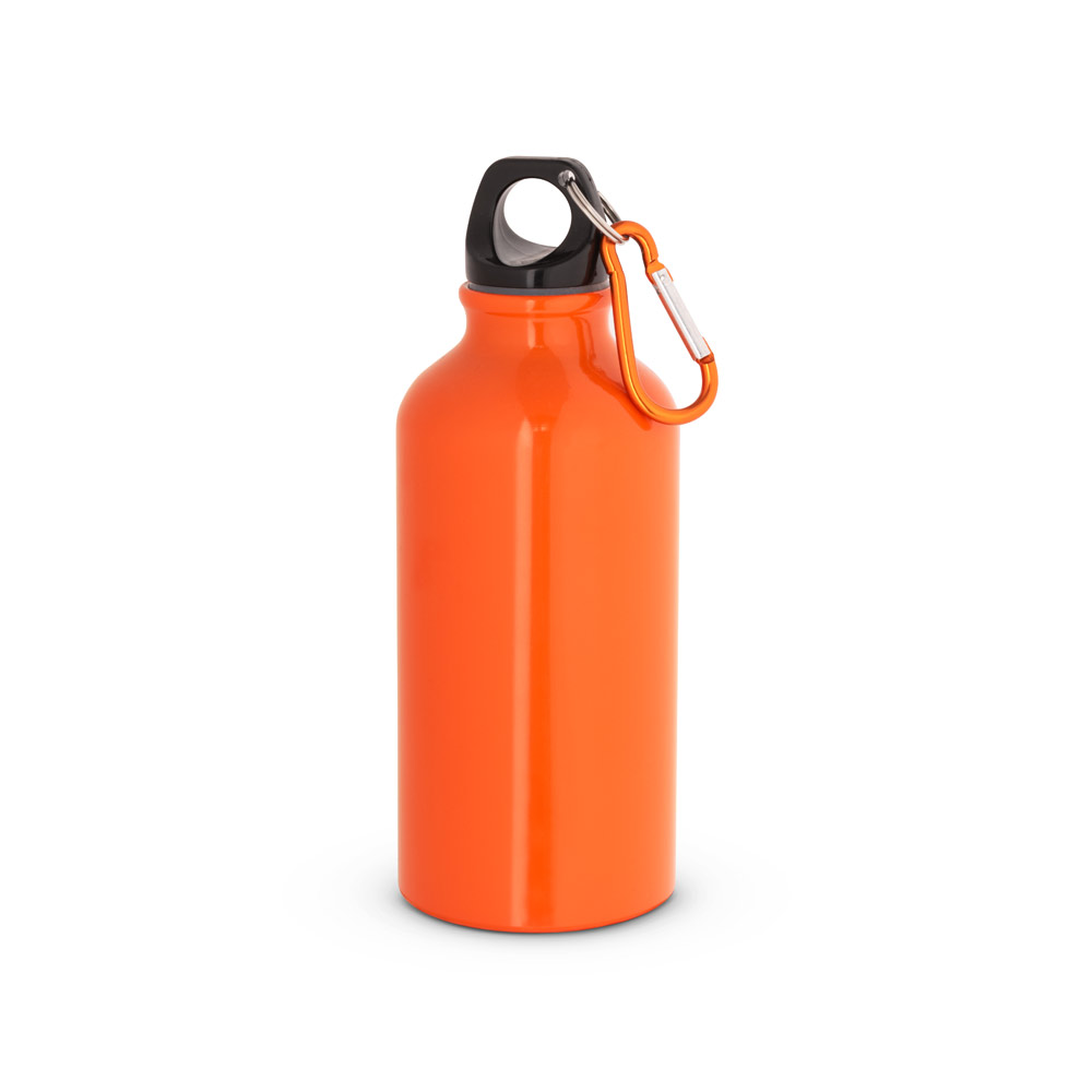 GARRAFA ESPORTIVA EM ALUMÍNIO COM ACABAMENTO BRILHANTE (400 ML)