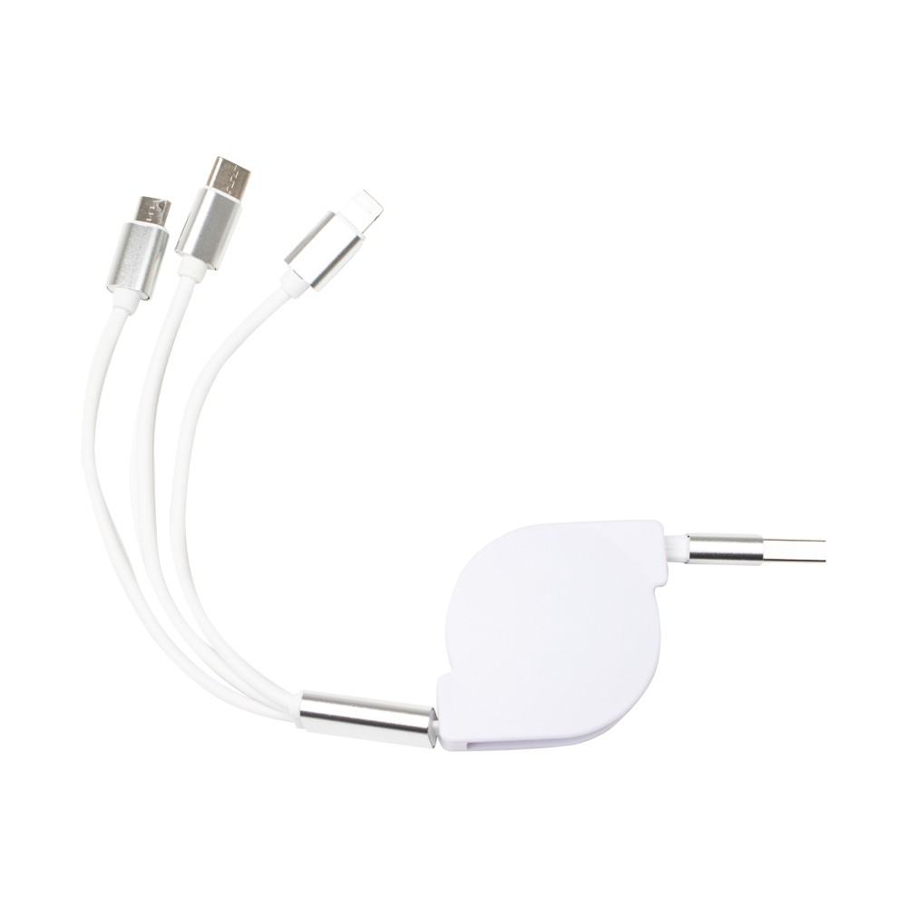 CABO USB RETRÁTIL 3 EM 1