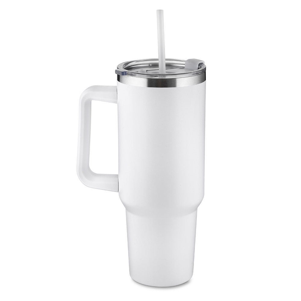 CANECA TÉRMICA EM AÇO INOX - AZUL, 1300ML