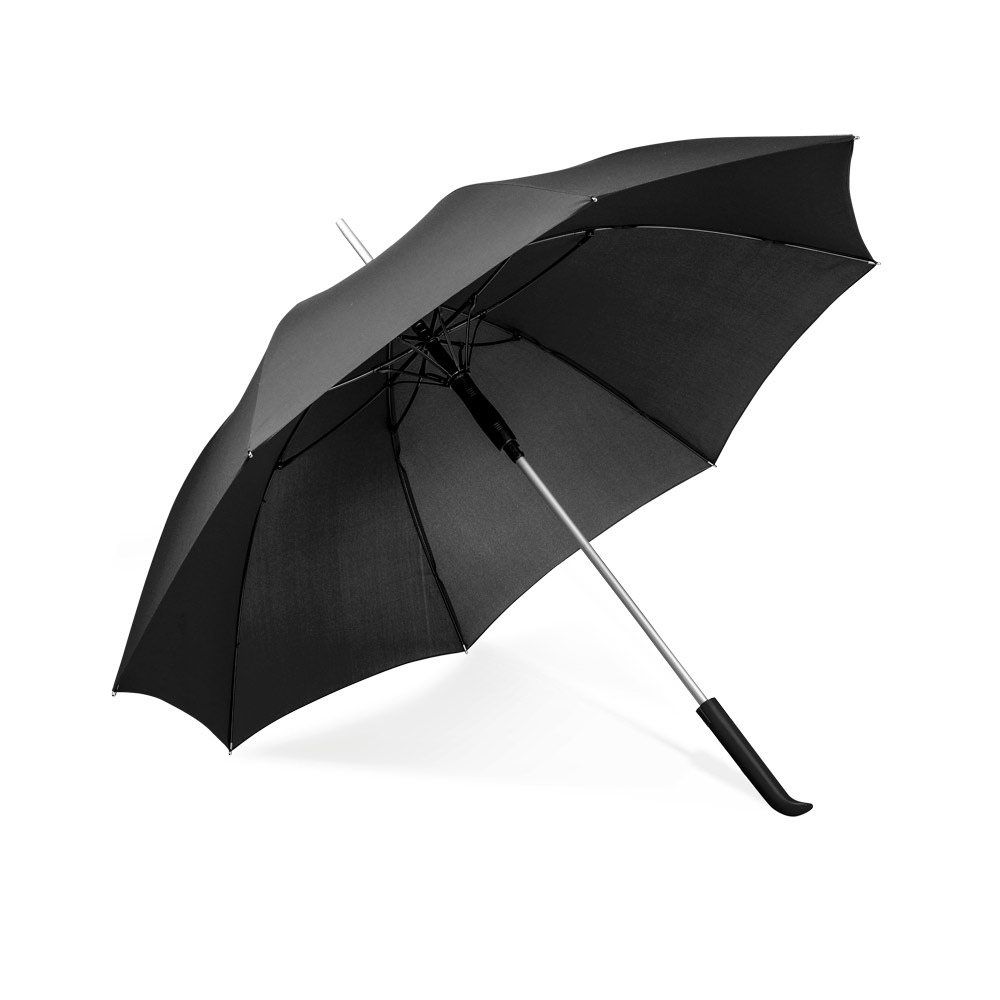 GUARDA-CHUVA EM 190T PONGEE COM VARETAS EM FIBRA DE VIDRO