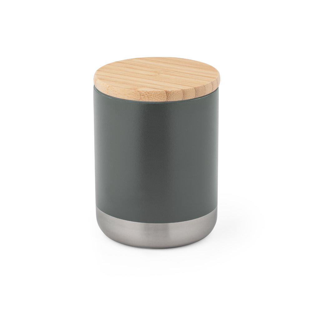COPO DE VIAGEM TÉRMICO EM AÇO INOX DE PAREDE DUPLA ISOLADA A VÁCUO (370 ML)