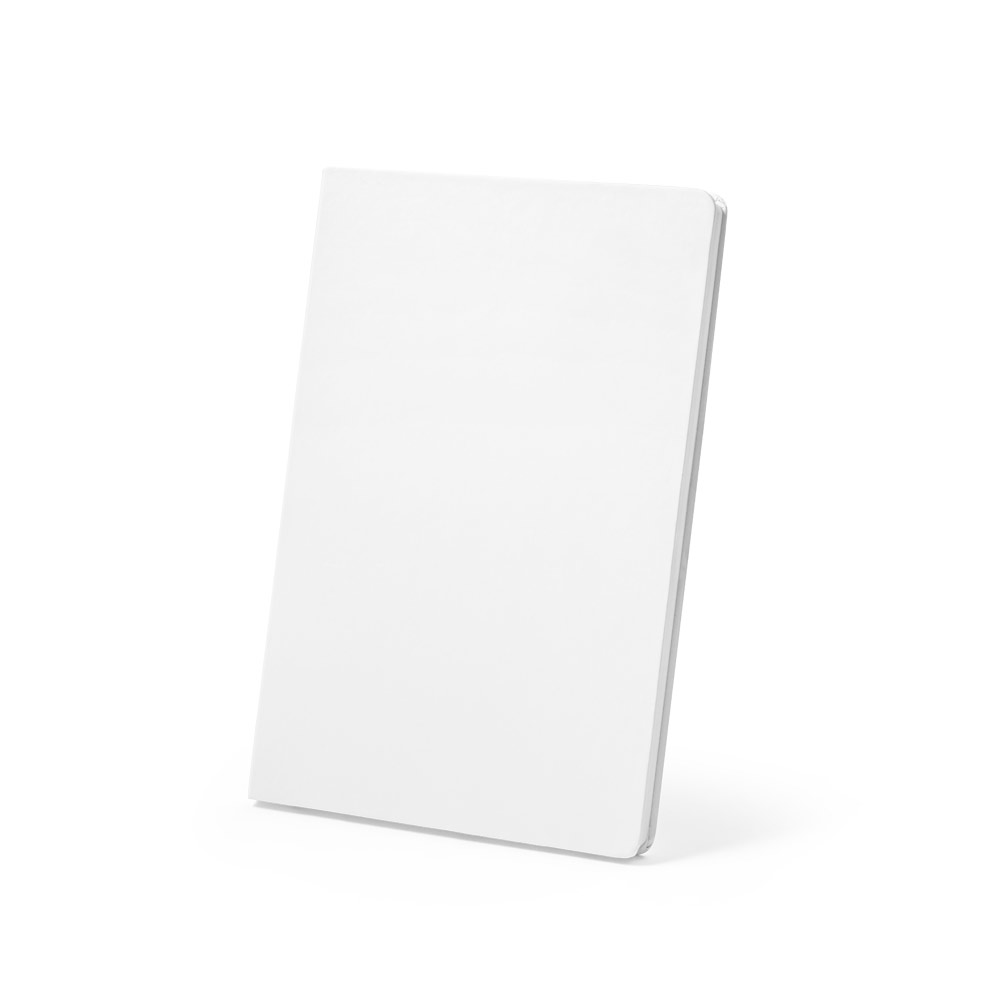 CADERNO A5 RESISTENTE À ÁGUA EM PAPEL PEDRA (120G/M²), COM PÁGINAS PAUTADAS