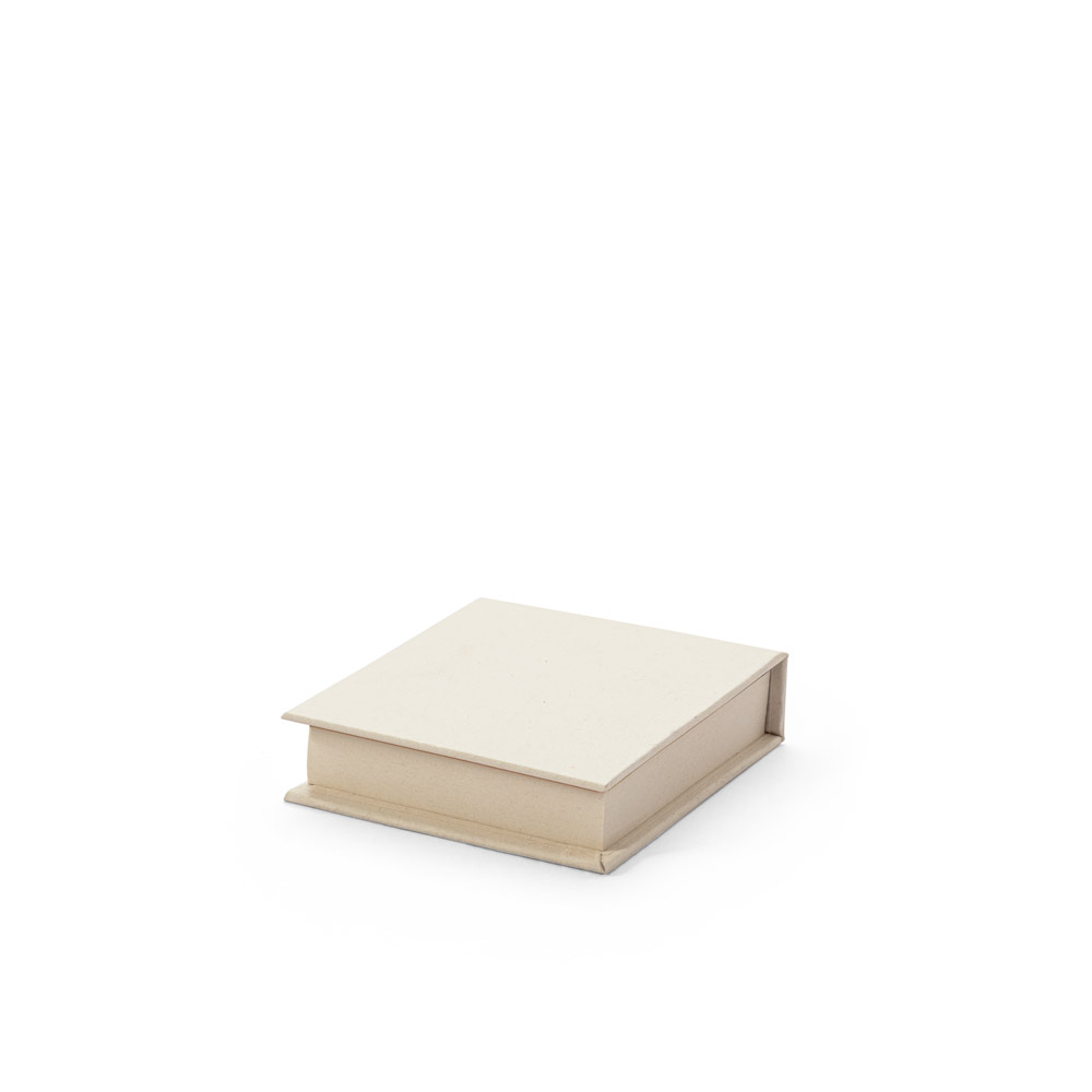 CONJUNTO 2 EM 1 PARA ESCRITÓRIO, EM PAPEL 100% RECICLADO, COM 6 BLOCOS ADESIVADOS