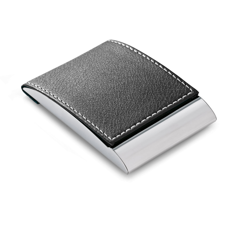 PORTA CARTÕES EM METAL E C.SINTÉTICO