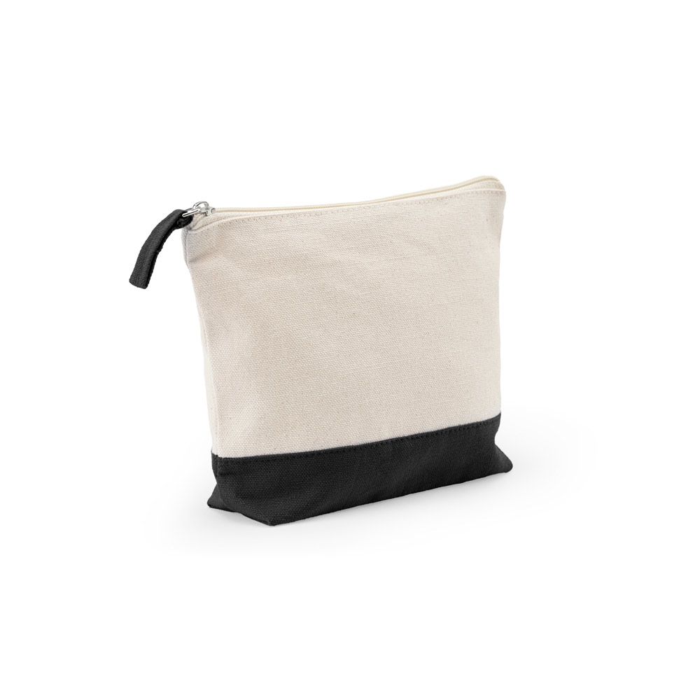 NECESSAIRE PARA COSMÉTICOS 100% ALGODÃO (340 G/M²) BICOLOR