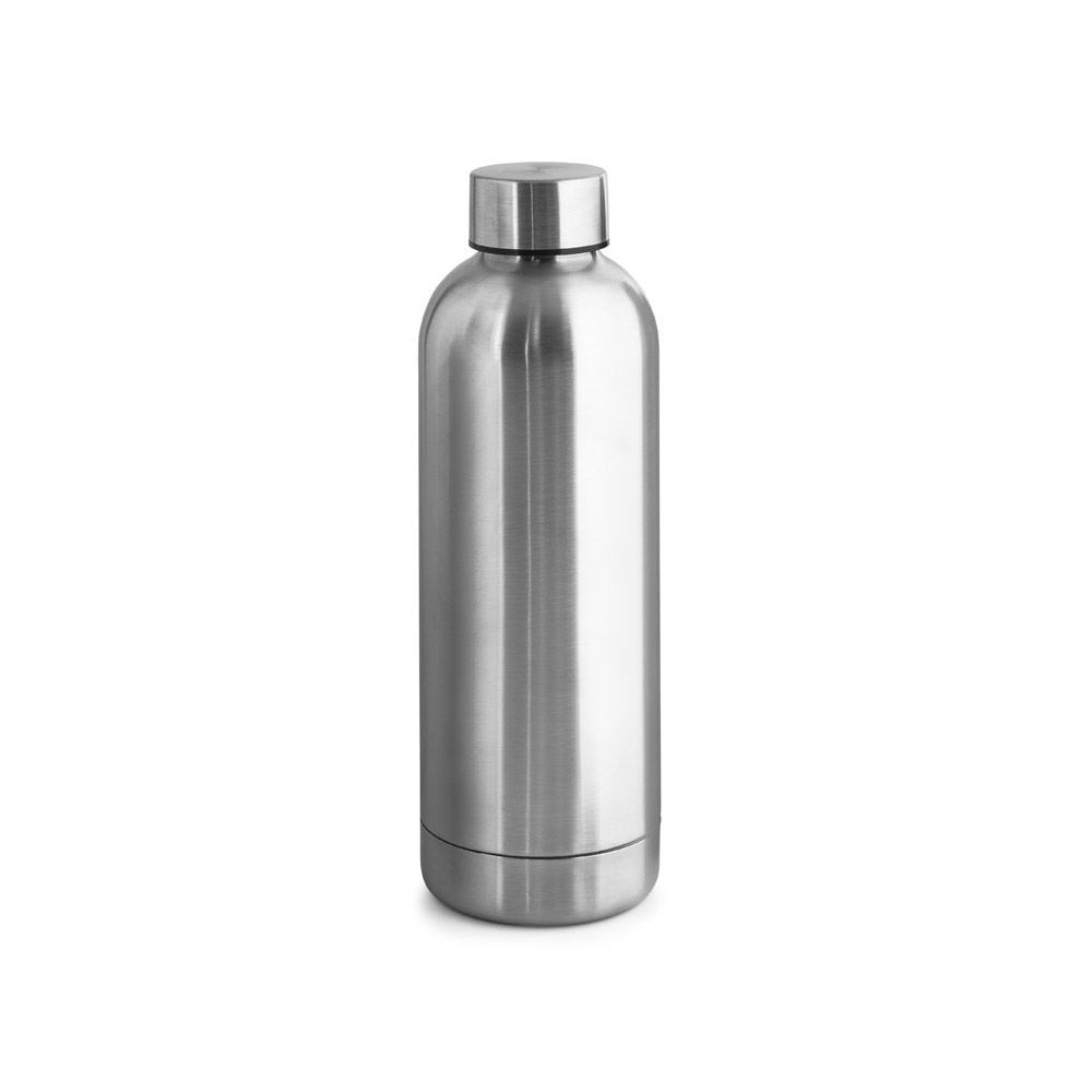 GARRAFA TÉRMICA EM AÇO INOX 90% RECICLADO DE PAREDE DUPLA ISOLADA A VÁCUO (550 ML)