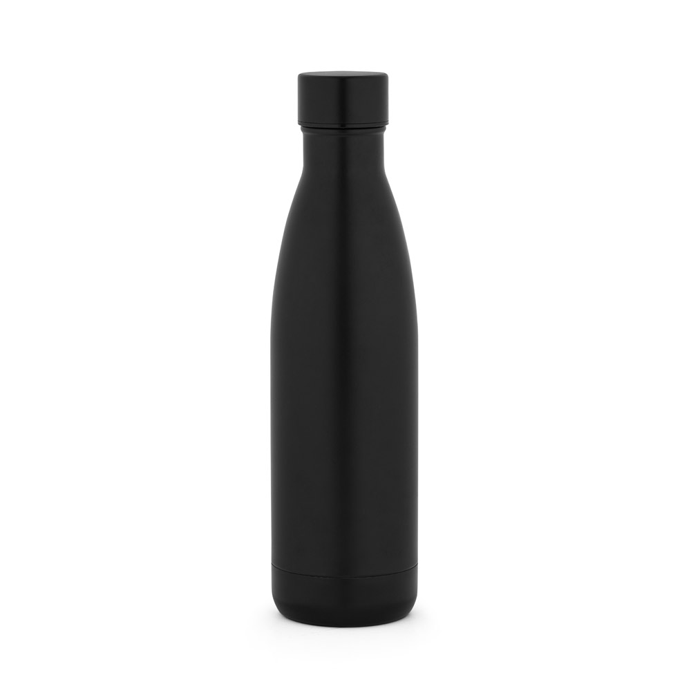 GARRAFA TÉRMICA EM AÇO INOX DE PAREDE DUPLA ISOLADA A VÁCUO (500 ML)