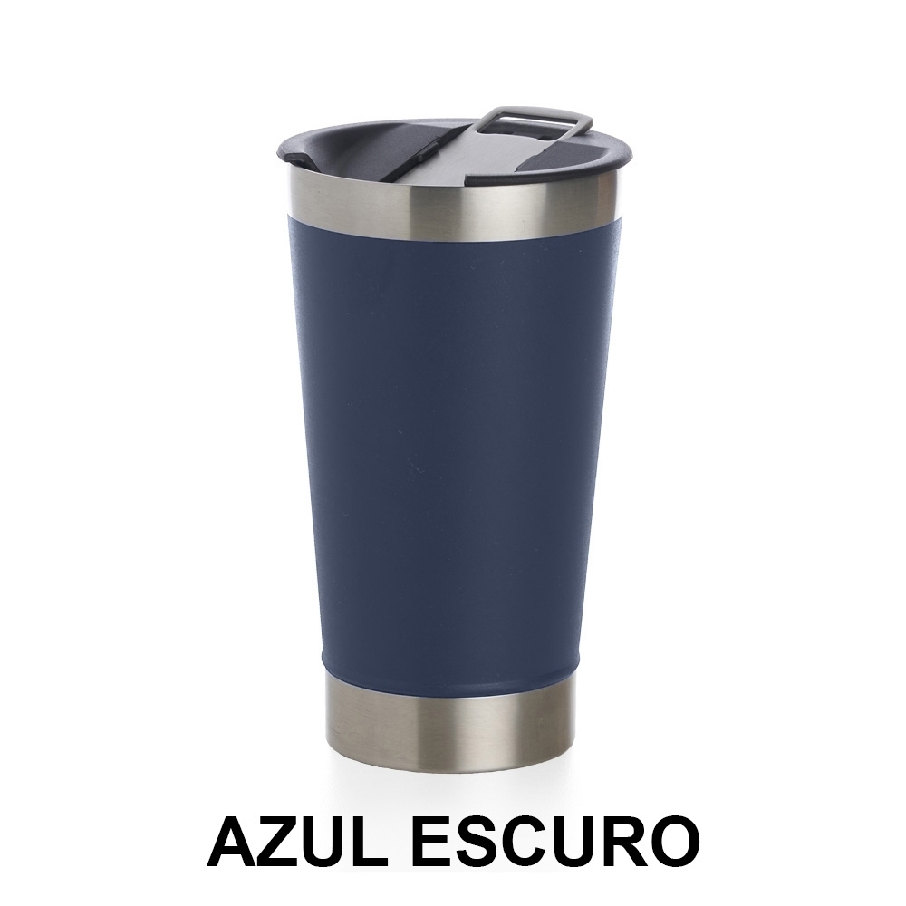 COPO TÉRMICO 500ML *LISO C/ ABRIDOR