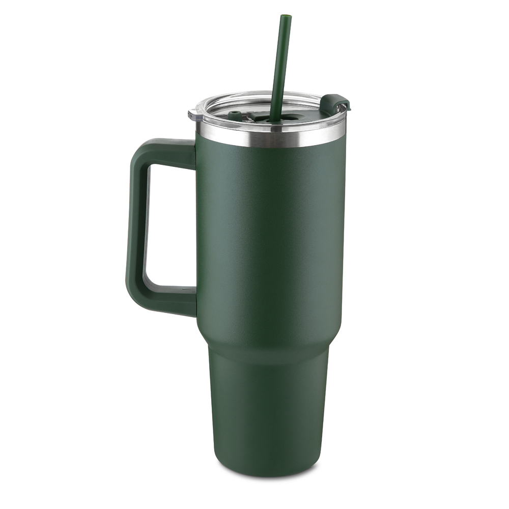 CANECA TÉRMICA EM AÇO INOX - AZUL, 1300ML