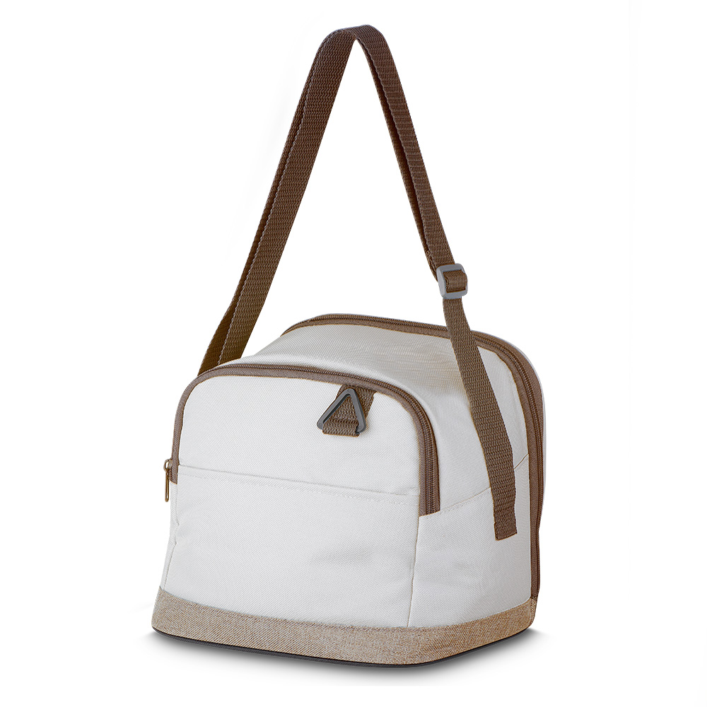 BOLSA TÉRMICA EM POLIÉSTER 600D - MARROM